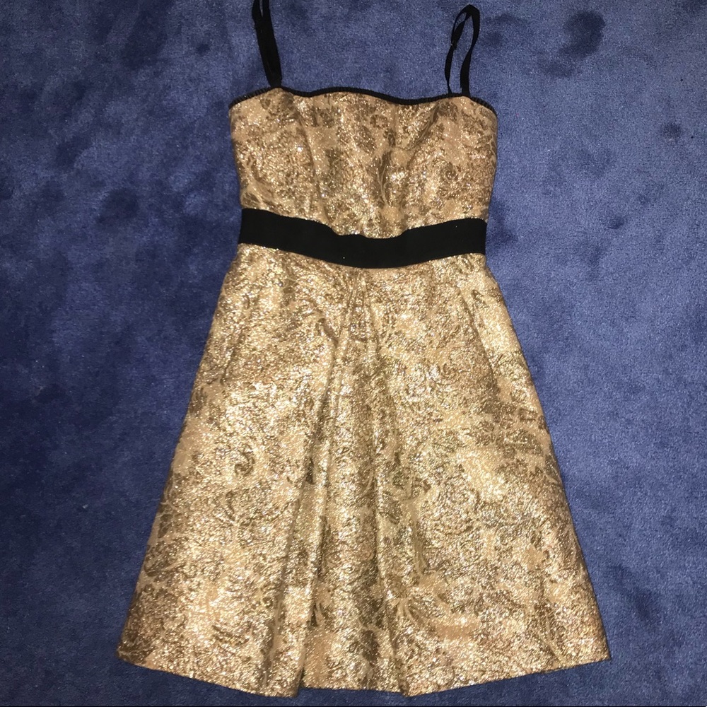 Authentic Dolce & Gabbana Gold Dress WITH POCKETS